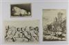 Collection of approximately 50 prints. Including etchings and engravings by, after or attributed to Callot, Hollar, Both,...